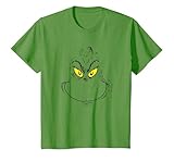 The Grinch Face T-Shirt, Youth, Grass Green, Medium