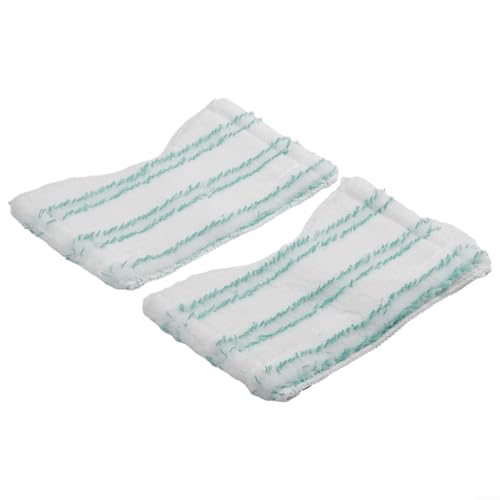 Honseadek Funda de repuesto para fregona compatible con azulejos simples y bañeras, paño de limpieza de microfibra con limpiaparabrisas de goma elástica para cambiar altamente absorbente (paquete de 2