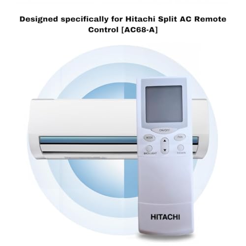 Image of BLACKSHEEP Compatible with Hitachi Ac Remote 1.5 ton Original Model 68A 433kHz Suitable for Logicool Series of 1 2 Ton Split and Window Air Conditioner