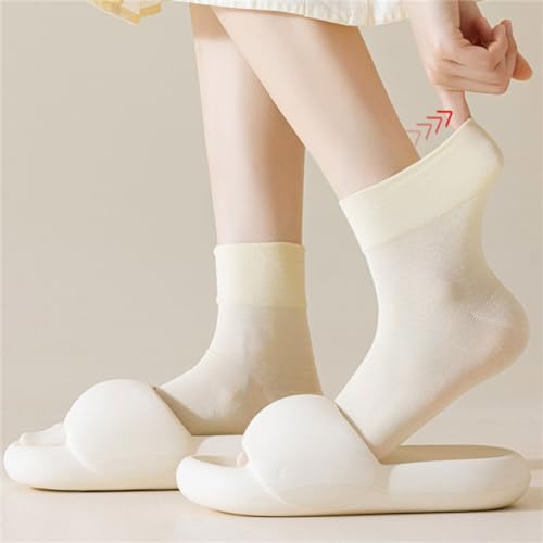JSEIAJB Loose Mouthed Socks Non Cramped Boneless and Soft Mid Length Socks4