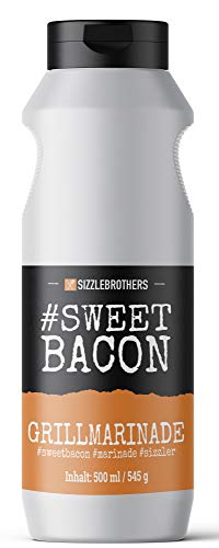 Grillmarinade der SizzleBrothers | 500ml #SweetBacon | Flüssige Marinade für saftigeres & zarteres Fleisch im Vergleich zum BBQ Rub | Für Grillfleisch wie Steaks, Hähnchen, Pulled Pork & co.