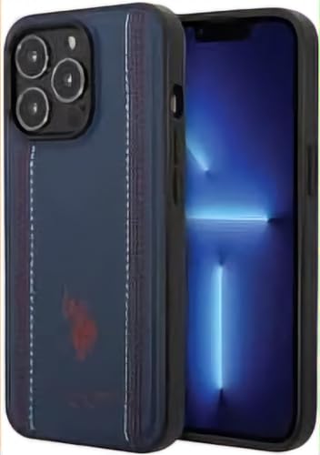 US Polo USHCP14LPFAV Coque de protection pour iPhone 14 Pro 6,1" Bleu marine
