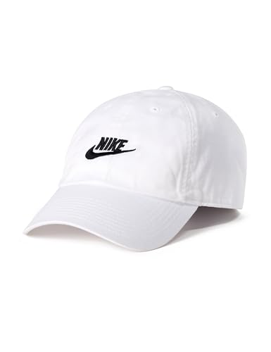 Nike Club Unstructured Futura Wash Cap, White/Black,...