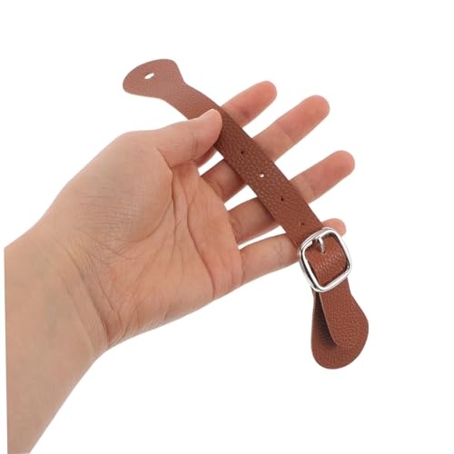 2pcs Adjustable Pu Leather Boot Straps Stylish Buckle for Riding and Outdoor Activities Versatile Vintage Design Faux Leather4