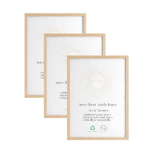 LYYYYX Cadres Photo 30x40cm Bois lot de 3 cadres photo pour poste...