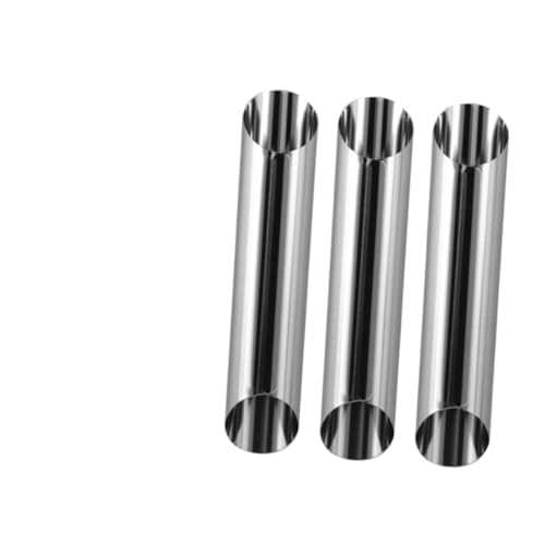 OFFSCH 20pcs Stainless Steel Croissant Mold Bidirectional Tube Shaped Pastry Molds for Bread Baking Reusable Hollow Baking Tubes for Home and Store Use