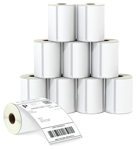 BETCKEY   10 Rollos S0904980 Etiquetas Adhesivas, 104mm x 159mm, 2200 Etiquetas Extragrandes de Envío para LabelWriter 4XL, No se aplica 550 o 5XL