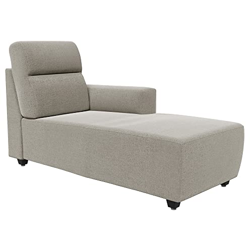 Image of Wakefit Sofa Set | 3 Year Warranty | Sofa 3 Seater, 3 Seater Sofa for Living Room, Wooden Sofa Set, 3 Seater + Left Aligned, Sofa for Living Room - Belize(Reflection : White)