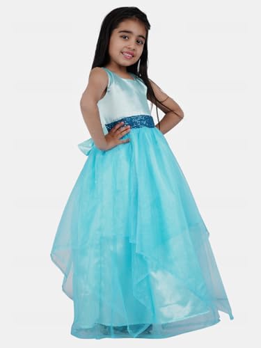 Image of Kids Dresses Baby Girls' A-Line Weddings Festivals Organza Sequins with Cotton Fit and Flair Ball Gown