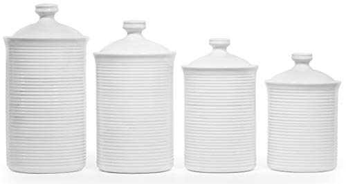 Kitchen Canister Sets for Kitchen Counter, Airtight Canisters Set of 4 For Flour