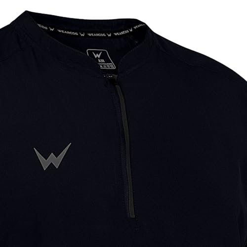 Image of Baseball Full Sleeve Jacket for Men's | Adult Batting Cage Jacket with Quarter-Zip Front for Baseball Softball | Navy Extra Large