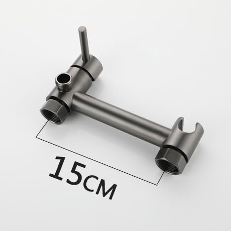 Pulverizador De Didé Para Inodoro Bidet Para Inodoro Con Agua Caliente Bidet Para Inodoro Mango Único gris Pistola tubería De Acero Inoxidable