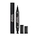 docolor Winged Eyeliner Stamp, Waterproof Dual Ended Liquid Eye Liner Pen, Smudgeproof and Sweatproof, Long Lasting Eyeliner Pen