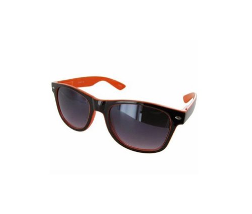Style Sunglasses, Black-Orange/Grey
