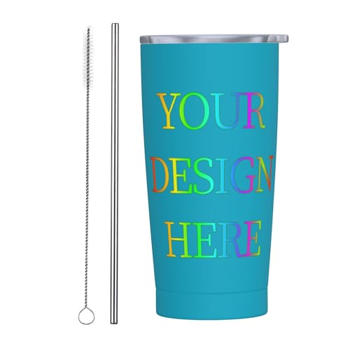 Personalised Coffee Tumbler With Picture Text Name Logo