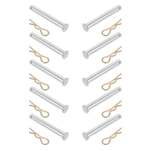 UKCOCO Pasador de Inserción para Andamios, Clavija de Fijación de Acero Galvanizado, Diámetro 11mm X 70mm, Juego de 10 Piezas, Accesorio Profesional para Sistemas de Construcción