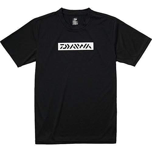 ダイワ ショートスリーブボックスロゴTシャツ ブラック XL DE-8621
