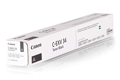 Canon Originale Canon 3782B002 / C-EXV34 tonico (nero, ca. 23.000 Pagine) per Imagerunner Advance C 2020, Advance C 2025, Advance C 2030, Advance C 2220, Advance C 2225, Advance C 2230, C 2220, C 2225, C 2230; Imagerunner C 2020, 2025, 2030; IR Advance C 2020, Advance C 2025, Advance C 2030, Advance C 2220, Advance C 2225, Advance C 2230; IR C 2020, 2030; IR-C 2020, 2025, 2030, 2220, 2225, 2230