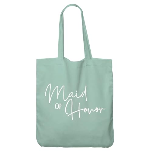 Image of LADY & HOME 6pcs Bachelorette Party Tote Bag, Bride Bridesmaid Cotton Tote Bag for Wedding Gifts