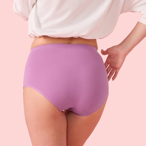 Image of Enamor Women's Cotton Blend Classic Solid Briefs