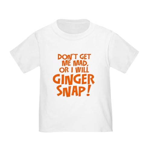 CafePress Ginger Snap T Shirt Toddler Graphic Tee, 100% Cotton White