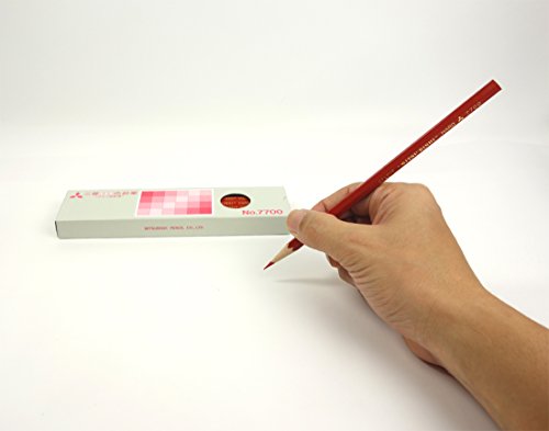 Lápices de colores Mitsubishi No.7700, rojo, docena miniatura 6