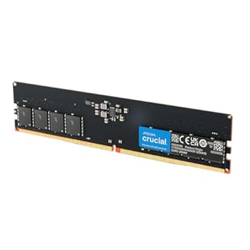 Crucial Kit de 32 GB (2 x 16 GB) DDR5 RAM 5600 MHz (ou 5200 MHz) Memória de desktop, UDIMM de 288 pinos, compatível com AMD Ryzen 7000 e Intel Core de 13ª geração, CT2K16G56C46U5