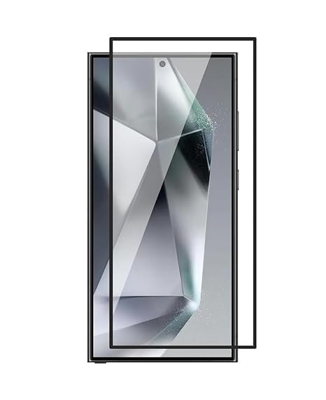 Image of Tempered Glass Screen Protector Compatible For Samsung S25 ultra with Edge to Edge Coverage and with Easy Installation Kit