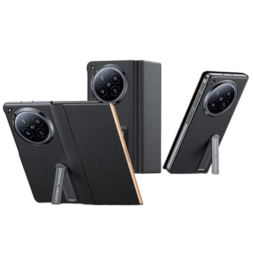 OPPO Find N6 �Ή� �{�v�ŏ�w���U�[�t���b�v�J�o�[ �L�b�N�X�^���h�t�� �}�O�l�b�g�����z�b�N �q���W�S�ʕی� �����d�グ (�u���b�N)