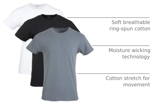 Image of Gildan Men's Cotton Stretch T-Shirts, Multipack