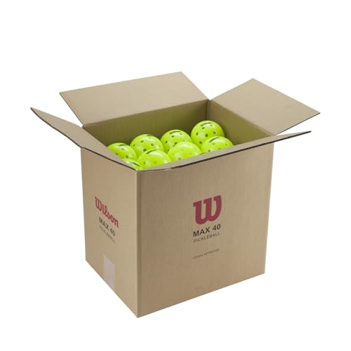 Balles de pickleball Wilson Max extérieur pour stabiliser les trajectoires face au vent
