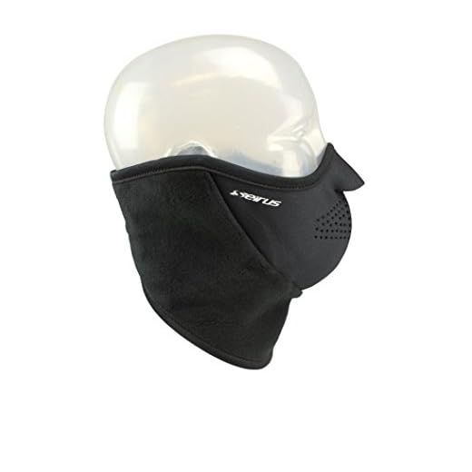 Seirus Innovation 8030 Neofleece Combo Scarf - Face and Neck Masque for Cold Winter Weather,Black,Large