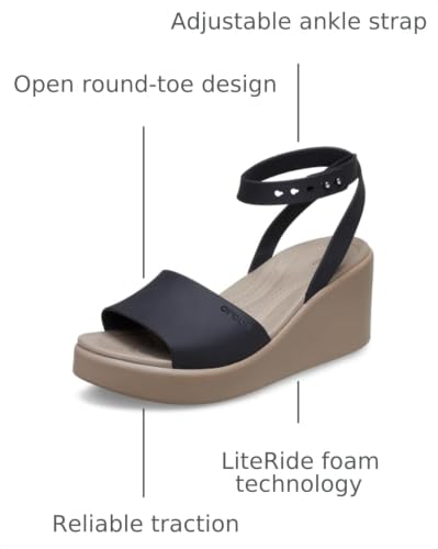Image of Crocs Women's Brooklyn Ankle Strap Wedges