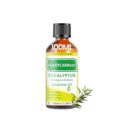 FORSYLVANEST Eukalyptus Ätherisches Öl 100ML 100% Reines Naturöl Unverdünnt für Aromatherapie, Massage, SPA, Haut-, Haar- und Nagelpflege, Bäder, DIY (Eukalyptus)