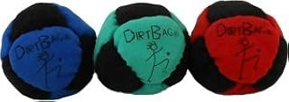 Dirtbag Classic Footbag Hacky Sack 3 Pack - Red/Blue/Green