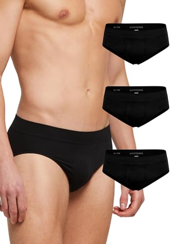 POMPEA 3 Paia Slip Uomo in Morbida Microfibra, Mutande Uomo Senza...