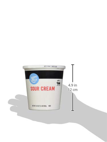 Amazon Brand - Happy Belly Sour Cream, Kosher, 24 Ounce