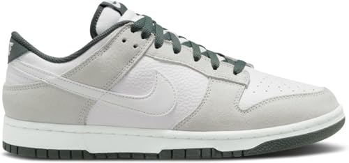 Nike Mens Dunk Low, Photon Dust/White/Vintage Green, Size 11.5