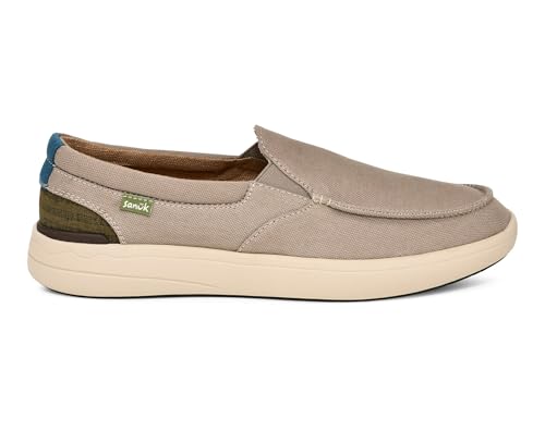 Image of Sanuk Mens Mason Loafers | Mens Shoes | Slip On Shoes for Men | Men's Slip-on Loafers | Removable Comfort Footbed
