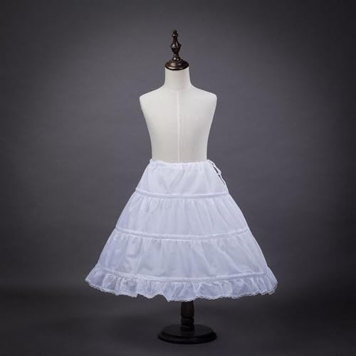Girls Hoops Petticoat White Dress Decor Beautiful Underskirt for Theme Party4