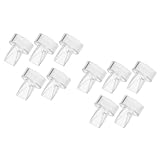 WRITWAA 10 Stück Rückflussverhinderer aus Silikon für Handmilchpumpen mit Entenschnabelform 19mm Innendurchmesser Geeignet für Mütter und Stillzeit