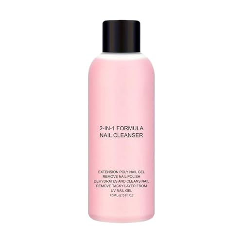 Gel Remover Nails Cleanser 75ml Cares, Fingernail Quick Easy Gentle Nail polsh Removal Manicure Pedicure Beauty Care Women Profe