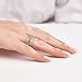 Handmade Turkish Authentic Jewelry Round Shape Cut Topaz 925 Sterling Silver Band Ring for Gift for Ladies Size ALL