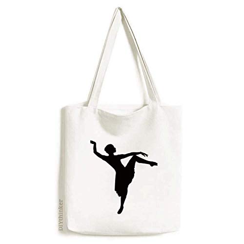 Bolsa de lona esportiva de dança, dança, dança, dança, dança, bolsa de compras, casual, bolsa