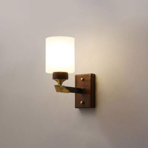 Lampe murale en bois moderne luminaire intérieur E27 salon et chambre