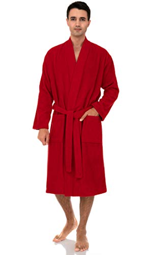 Image of TowelSelections Mens Robe Cotton Terry Cloth Bathrobe Soft Towel Bath Robe for Men XS to 3X