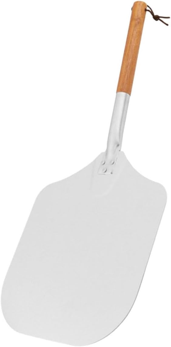 Aluminum Pizza Peel with Wood Handle for Kitchen Baking Use