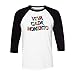 Viva CADA Momento Three-Quarter Raglan Sleeve Baseball Shirt Unisex Large White/Black