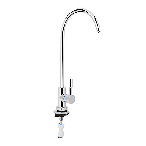 Pirooso Robinet De Filtre à Eau, Robinet D'eau Potable Doré 100 % Sans Plomb, Compatible Avec La Plupart Des Unités D'osmose Inverse Ou Système De Filtration D'eau, Robinet D'eau Potable Doré Brossé