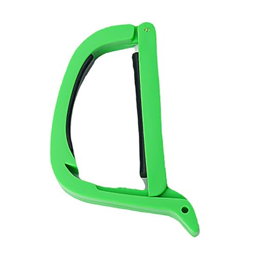 カポタスト ギターピッチクリップフォーククラシックギターカポクリップ楽器 アコースティック ギター エレキ 用(色:緑)